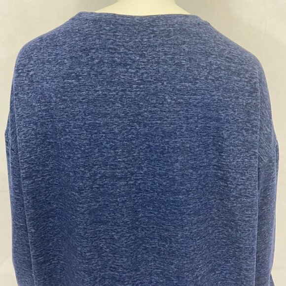 32 Degrees Heat Women's Fleece Sweater Top Sz L Heathered Blue Long Sleeve NWOT - Picture 6 of 10
